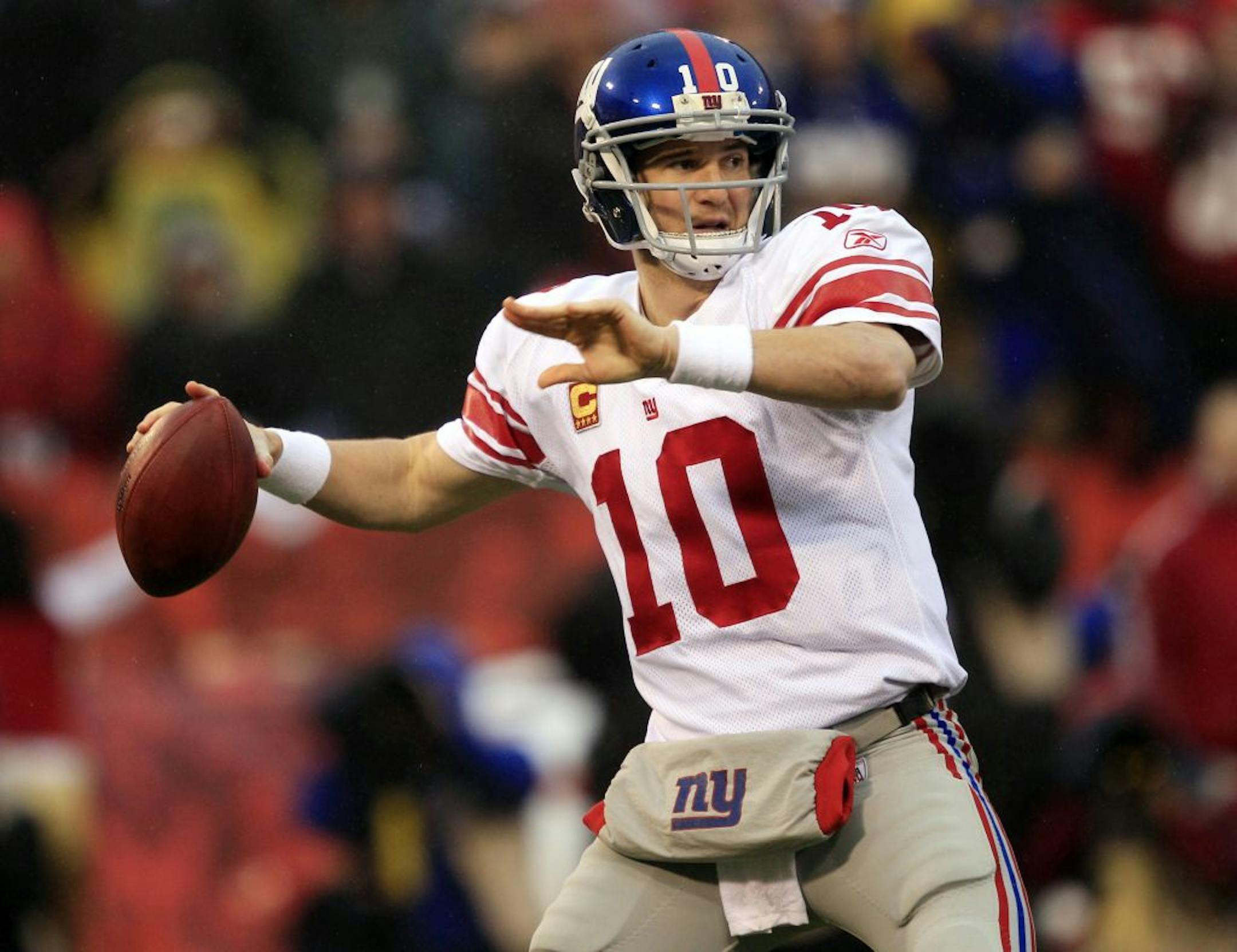 New York Giants quarterback Eli Manning will be playing in the Super Bowl against the New England Patriots.