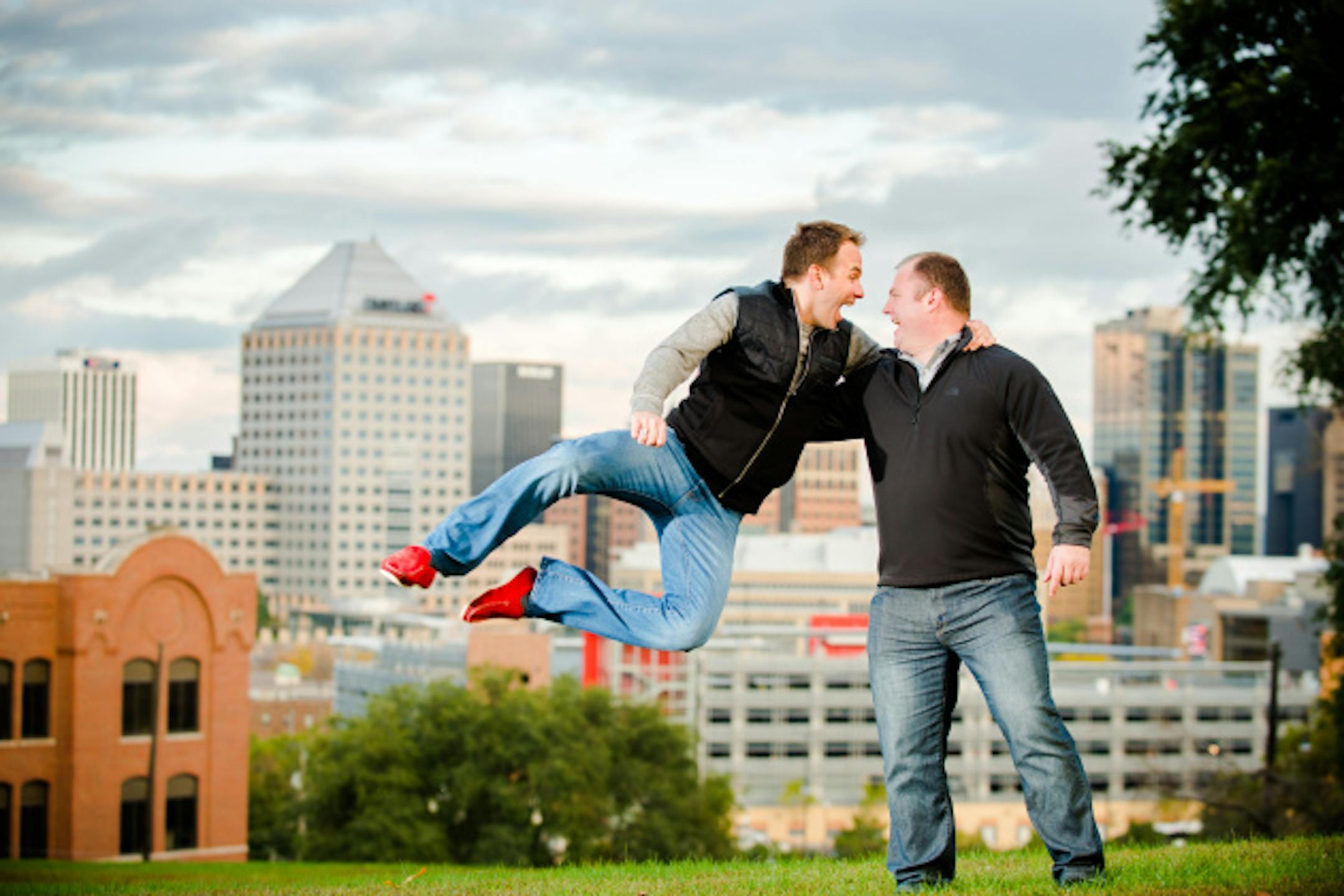 Justin Schramm (left) and Richard Carlbom. Photo by Joe Federer, Federer Photography.
