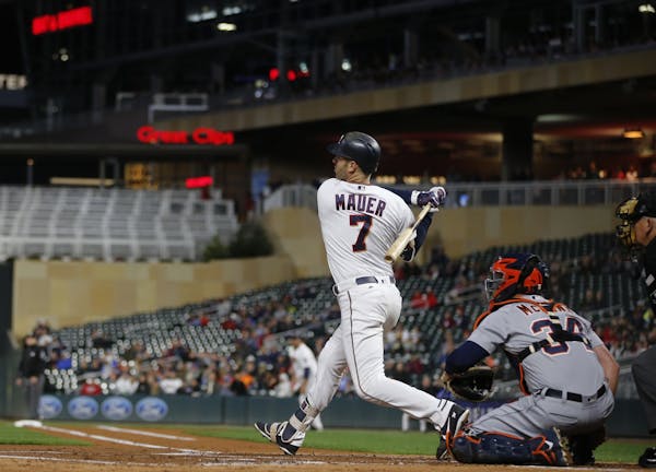 Joe Mauer passed Harmon Killebrew for most times on base with this hit .