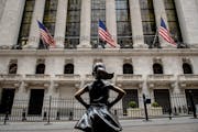 How real is the risk that investment returns will be low in coming years? Shown is the Fearless Girl statue in front of the New York Stock Exchange.