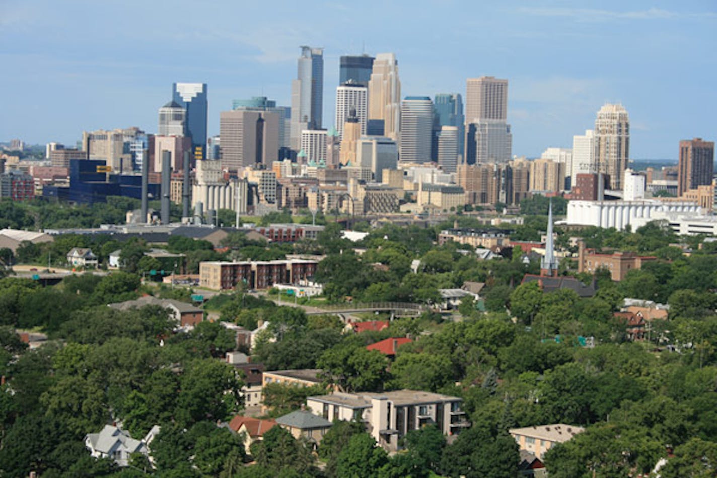 The view from the Bunge grain elevator in Minneapolis.