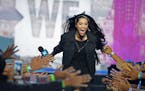 Lilly Singh, comedian, actress and YouTube sensation, made her way to center stage before addressing nearly 20,000 Minnesota schoolchildren who packed