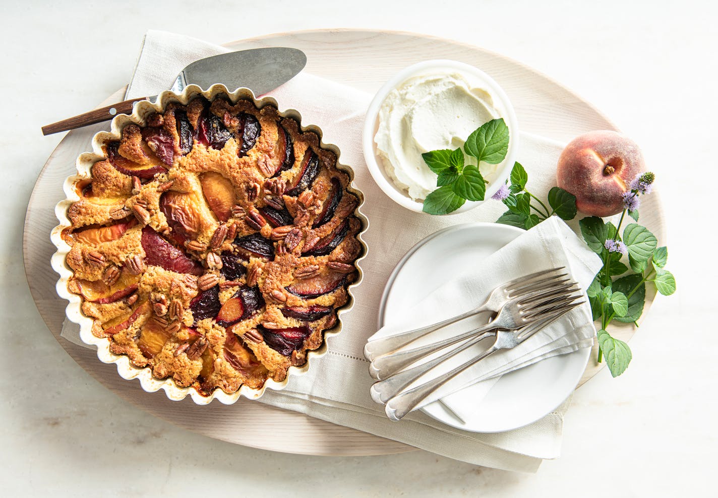 It doesn't take many ingredients or much time to whip up a seasonal fruit torte. Recipe from Beth Dooley, photo by Mette Nielsen, Special to the Star Tribune