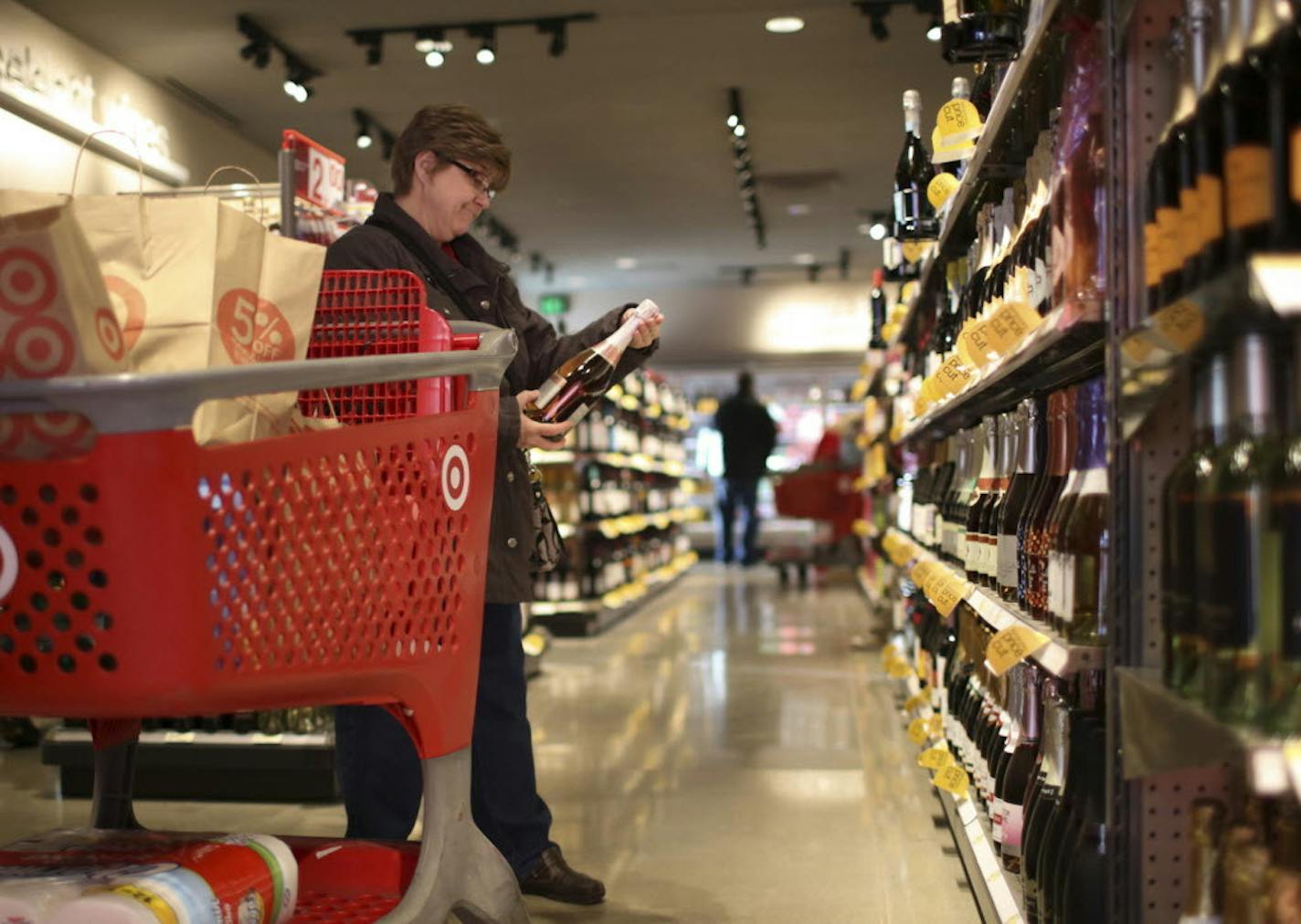 Target is asking to sell liquor in downtown Minneapolis, joining this location in Otsego and six others in the state where it already sells alcohol.