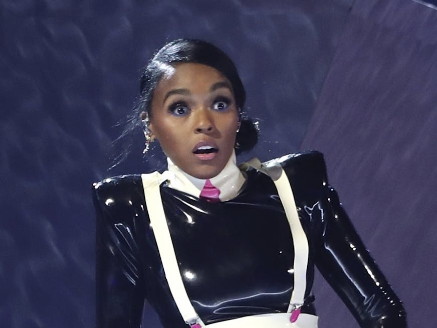 Janelle Monae performs "Make Me Feel" at the 61st annual Grammy Awards on Sunday, Feb. 10, 2019, in Los Angeles.