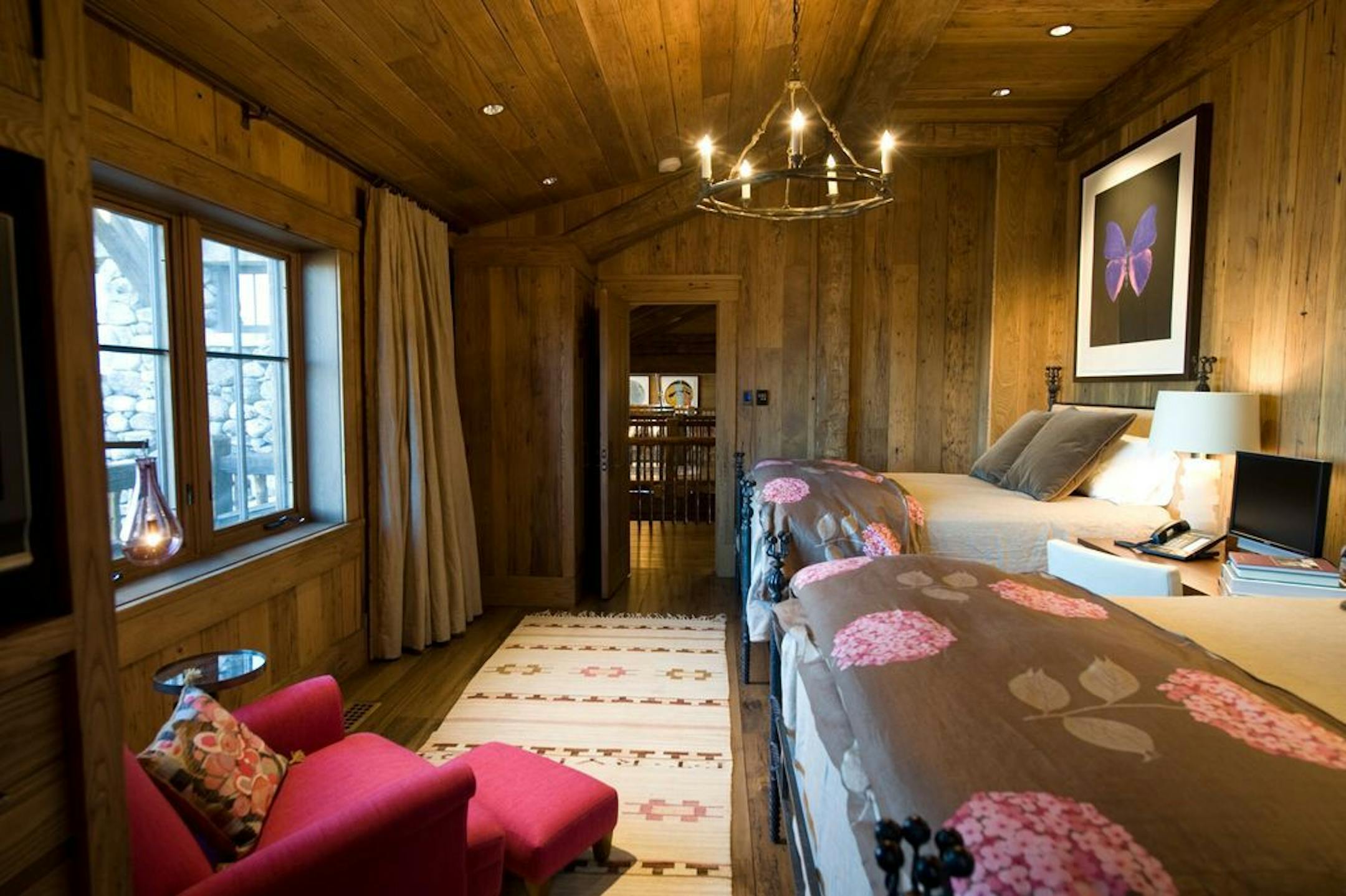 The home has two master suites.