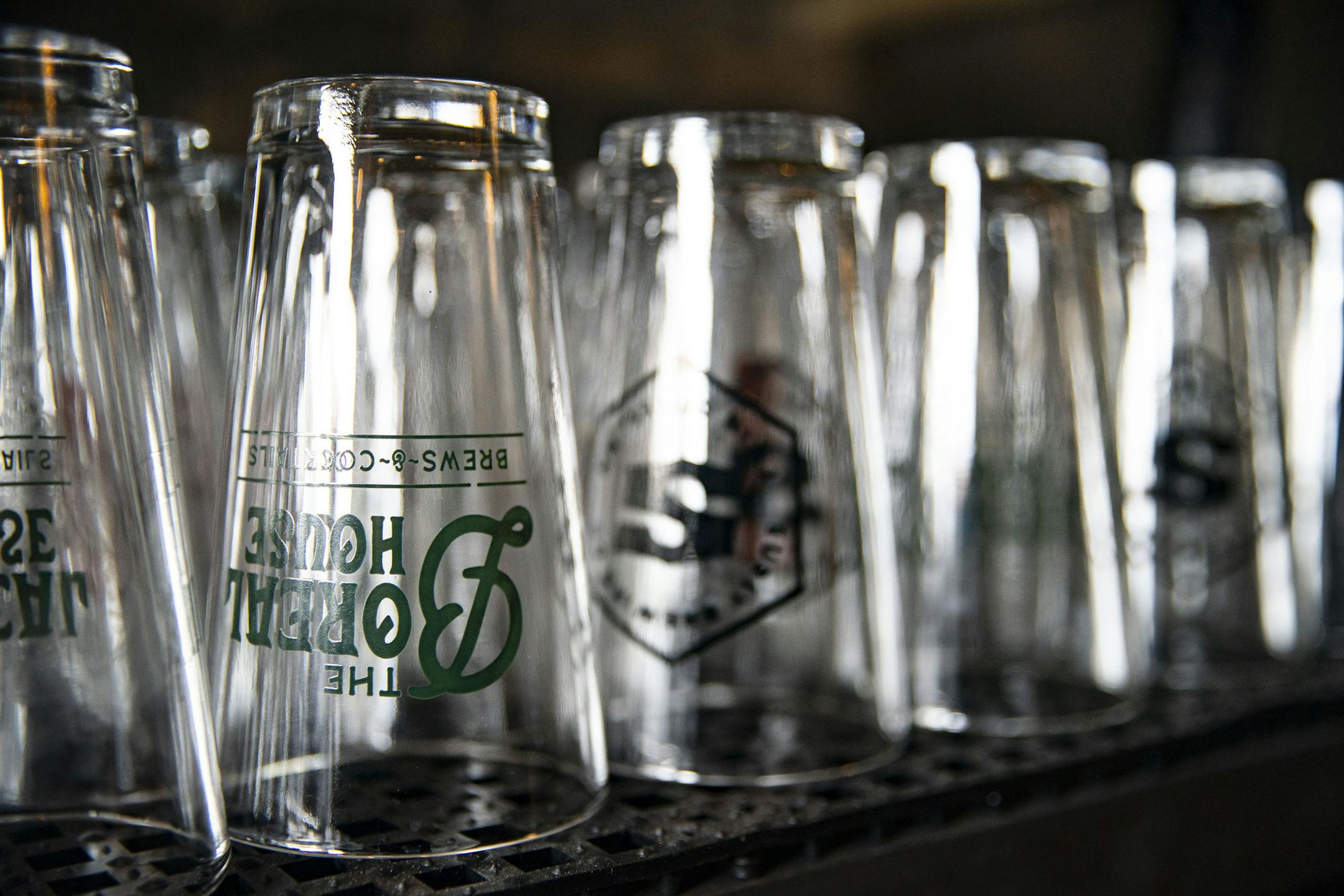 The Boreal House had a collection of newly made beer glasses sitting behind the bar. ]
ALEX KORMANN &#x2022; alex.kormann@startribune.com The Boreal House is a new bar that recently opened in West Duluth. Owner and Operator, Katie Fast, said that their focus is on a wide variety of craft beers as well as a collection of unique cocktails.