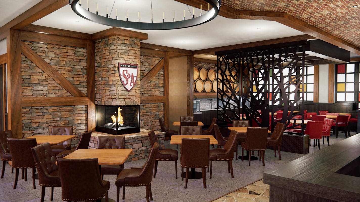 A rendering of the new Steak and Ale coming to Burnsville.