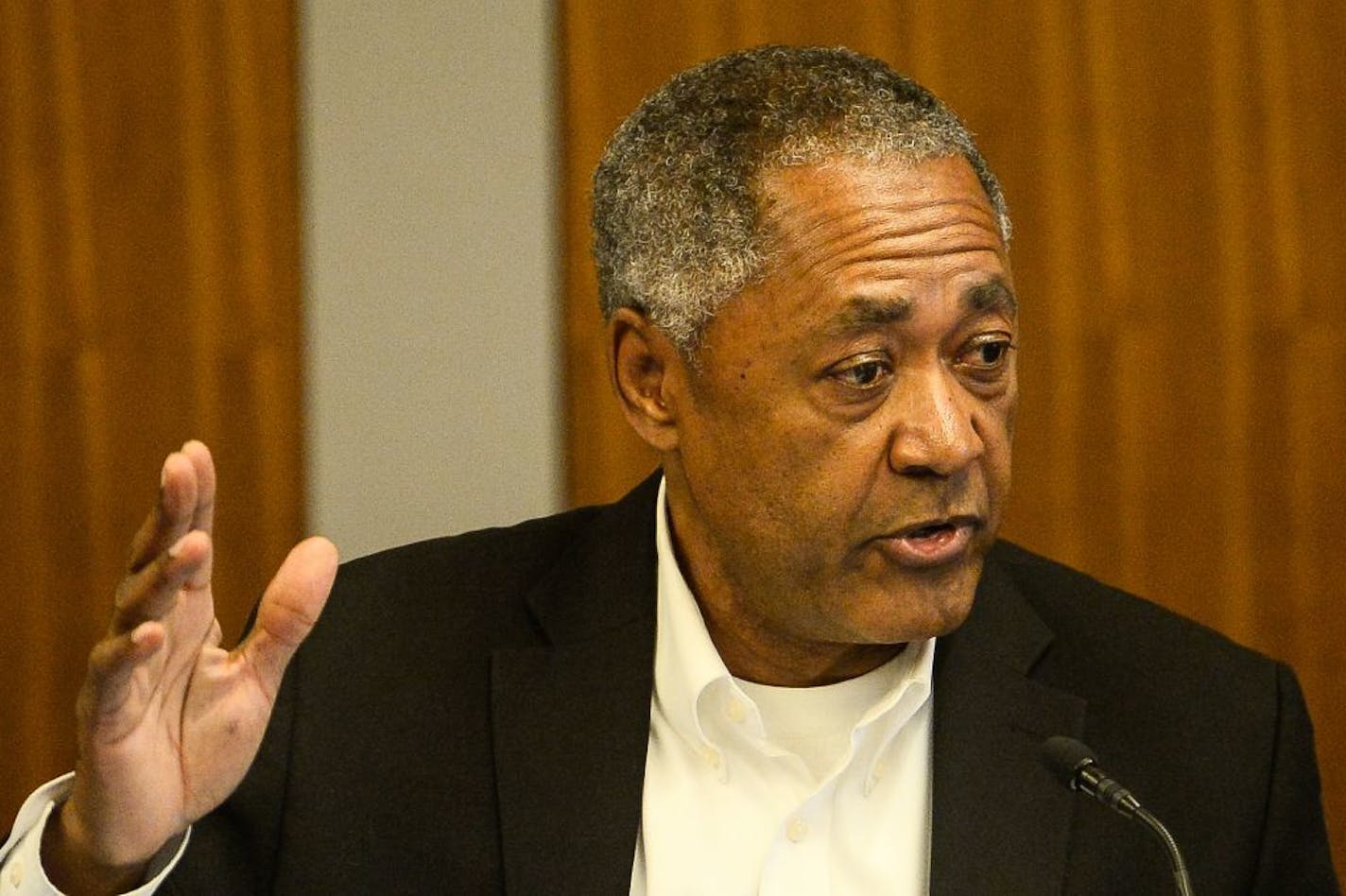 Minneapolis Public Schools board director Don Samuels voiced frustration over last week's motion to reverse layoffs within the school district.