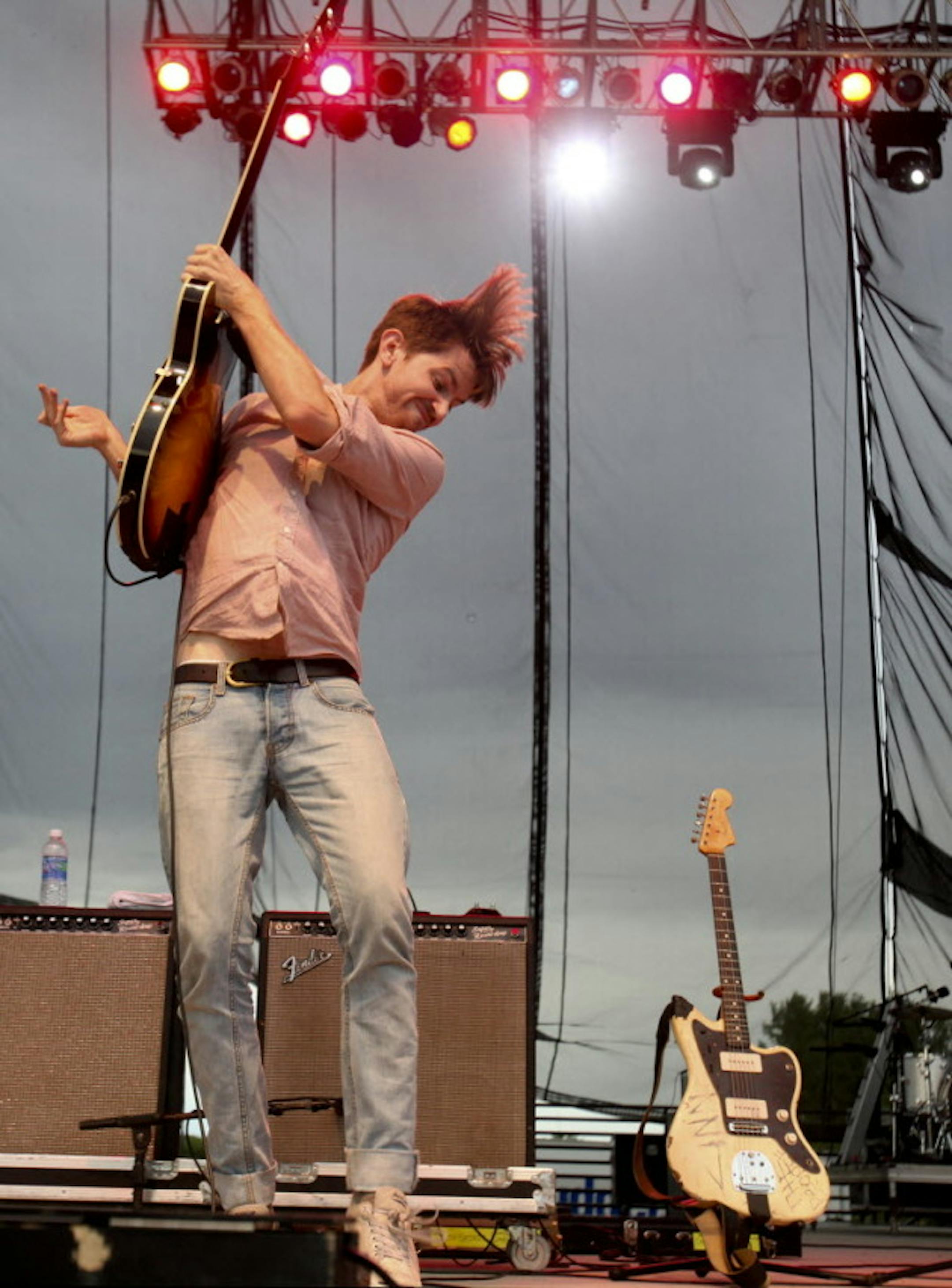 Birthday boy Will McLaren of Delta Spirit