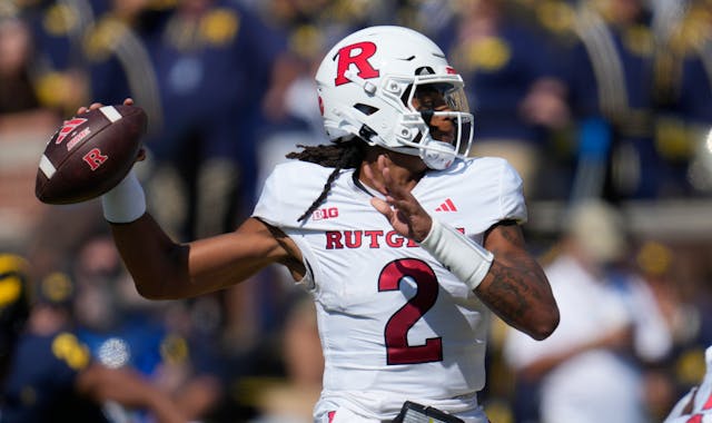 Rutgers quarterback Gavin Wimsatt will lead the team into Saturday’s game at Wisconsin, starting at 11 a.m.