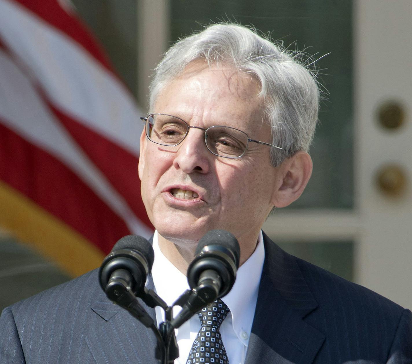 Judge Merrick Garland, chief justice for the U.S. Court of Appeals for the District of Columbia Circuit, during the announcement of his nomination for the Supreme Court in the Rose Garden of the White House on Wednesday, March 16, 2016. Harry Reid has said Hillary Clinton would revive Garland's nomination were she elected president. (Ron Sachs/CNP/Sipa USA/TNS) ORG XMIT: 1188498