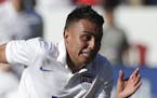 United States&#xed; Miguel Ibarra chases the ball during the second half of a friendly soccer match against Panama, Sunday, Feb. 8, 2015, in Carson, C