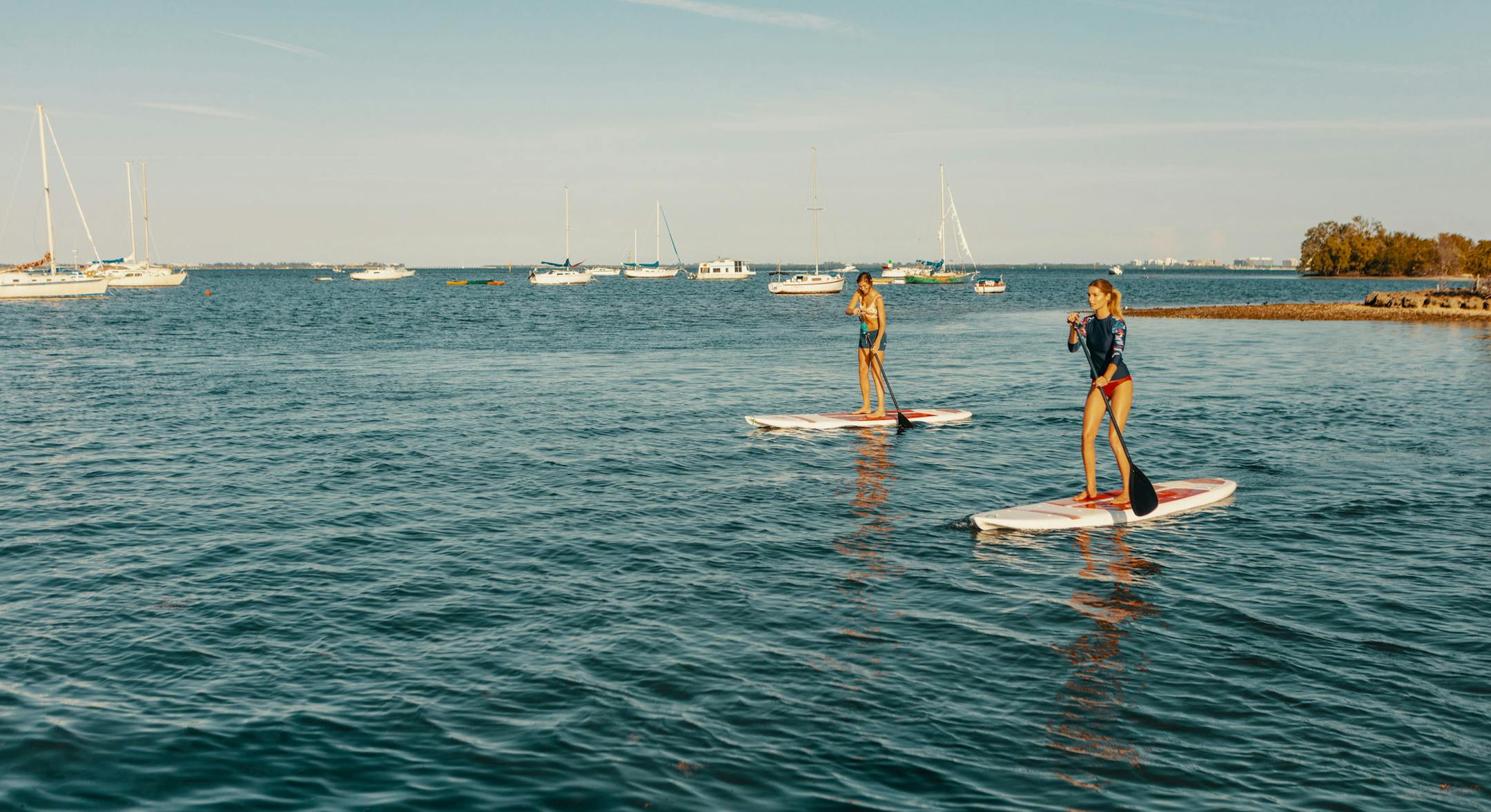 Credit: Greater Miami Convention & Visitors Bureau
Paddle boarding in Coconut Grove in Miami Beach