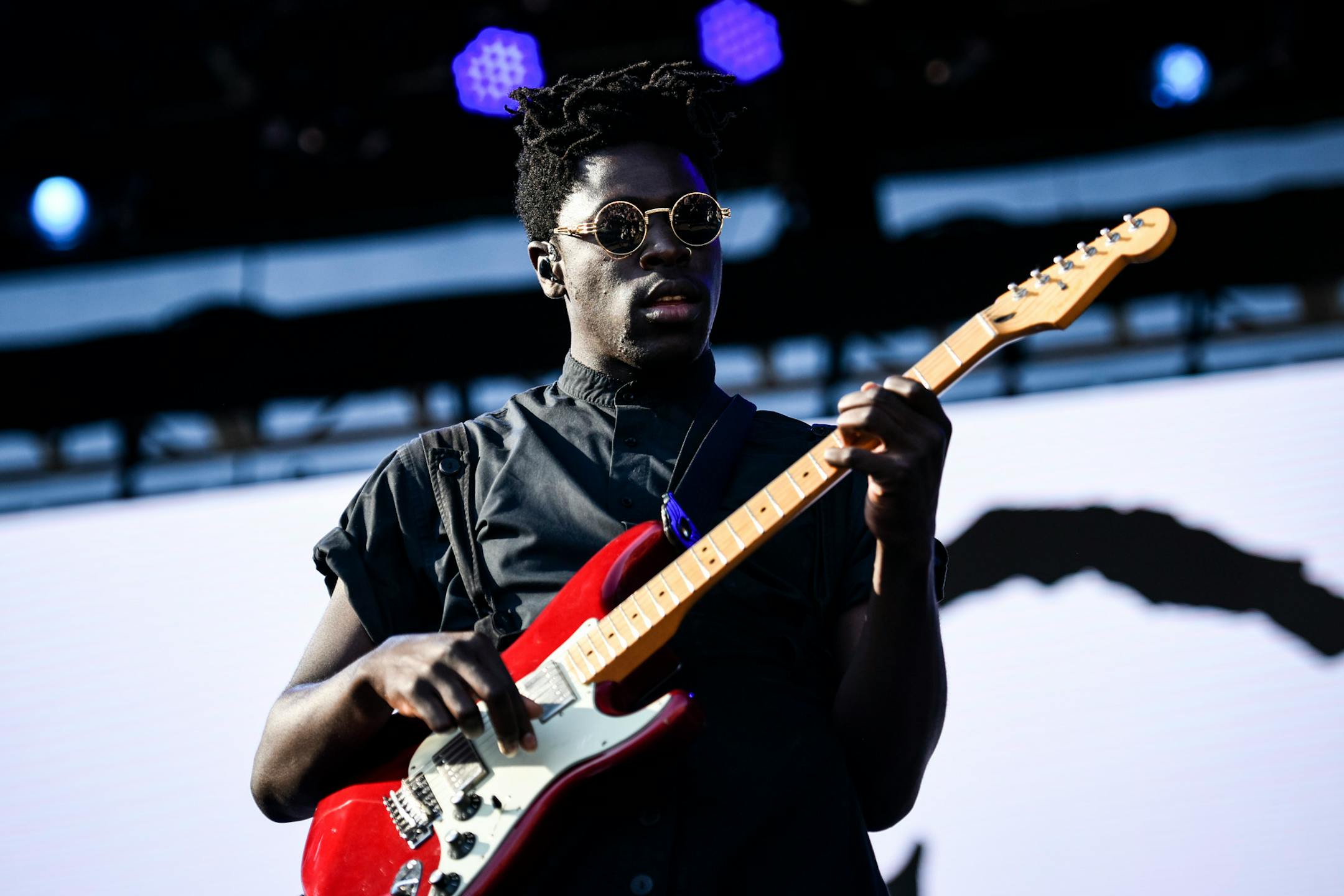 Moses Sumney performed Saturday on the Lake Eaux Lune stage. ] AARON LAVINSKY ï aaron.lavinsky@startribune.com Day two of the Eaux Claires Music & Art Festival was held Saturday, July 7, 2018 at Foster Farms in Eau Claire, Wisc.