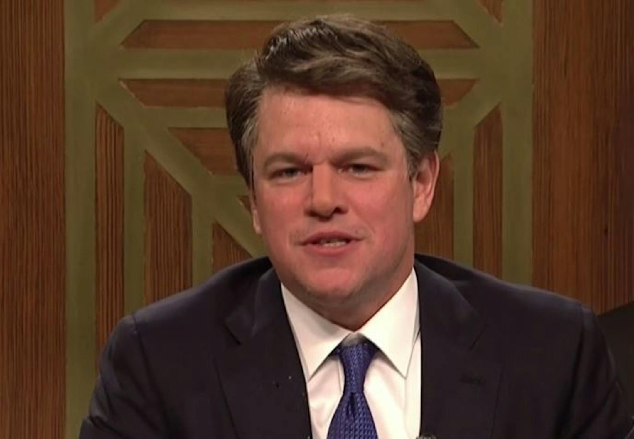 Matt Damon made the splash in the "Saturday Night Live" premiere as Brett Kavanaugh during the opening sketch.