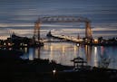 Sunrise over the Duluth harbor as seen from Skyline Parkway. ] brian.peterson@startribune.com Duluth, MN - 06/03/2016