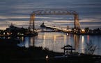 Sunrise over the Duluth harbor as seen from Skyline Parkway. ] brian.peterson@startribune.com Duluth, MN - 06/03/2016
