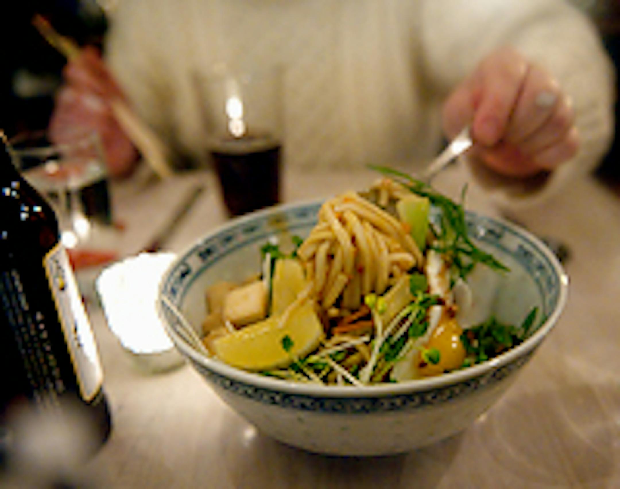 Blackbird Cafe's spicy peanut noodles