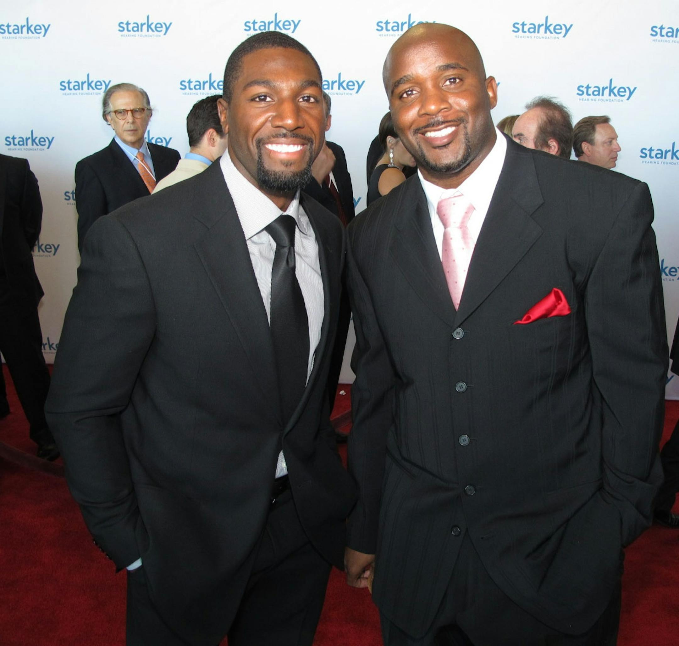 Sara Glassman, sglassman@startribune.com Greg Jennings of the Green Bay Packers and Roy Williams of the Dallas Cowboys. Starkey Hearing Foundation's So the World May Hear Gala at RiverCentre in St. Paul.