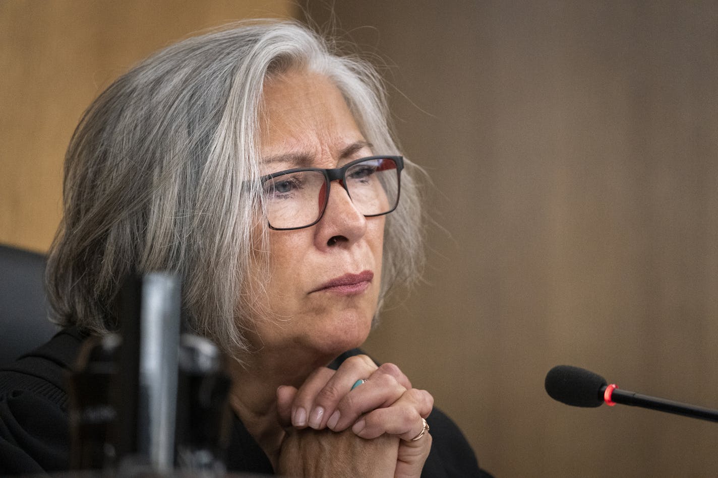 Judge Kathryn Quaintance listens as Mohamed Noor reads a statement before sentencing. ] LEILA NAVIDI &#xa5; leila.navidi@startribune.com BACKGROUND INFORMATION: Former Minneapolis police officer Mohamed Noor is sentenced by Judge Kathryn Quaintance in the fatal shooting of Justine Ruszczyk Damond in Hennepin County District Court in Minneapolis Friday, June 7, 2019.