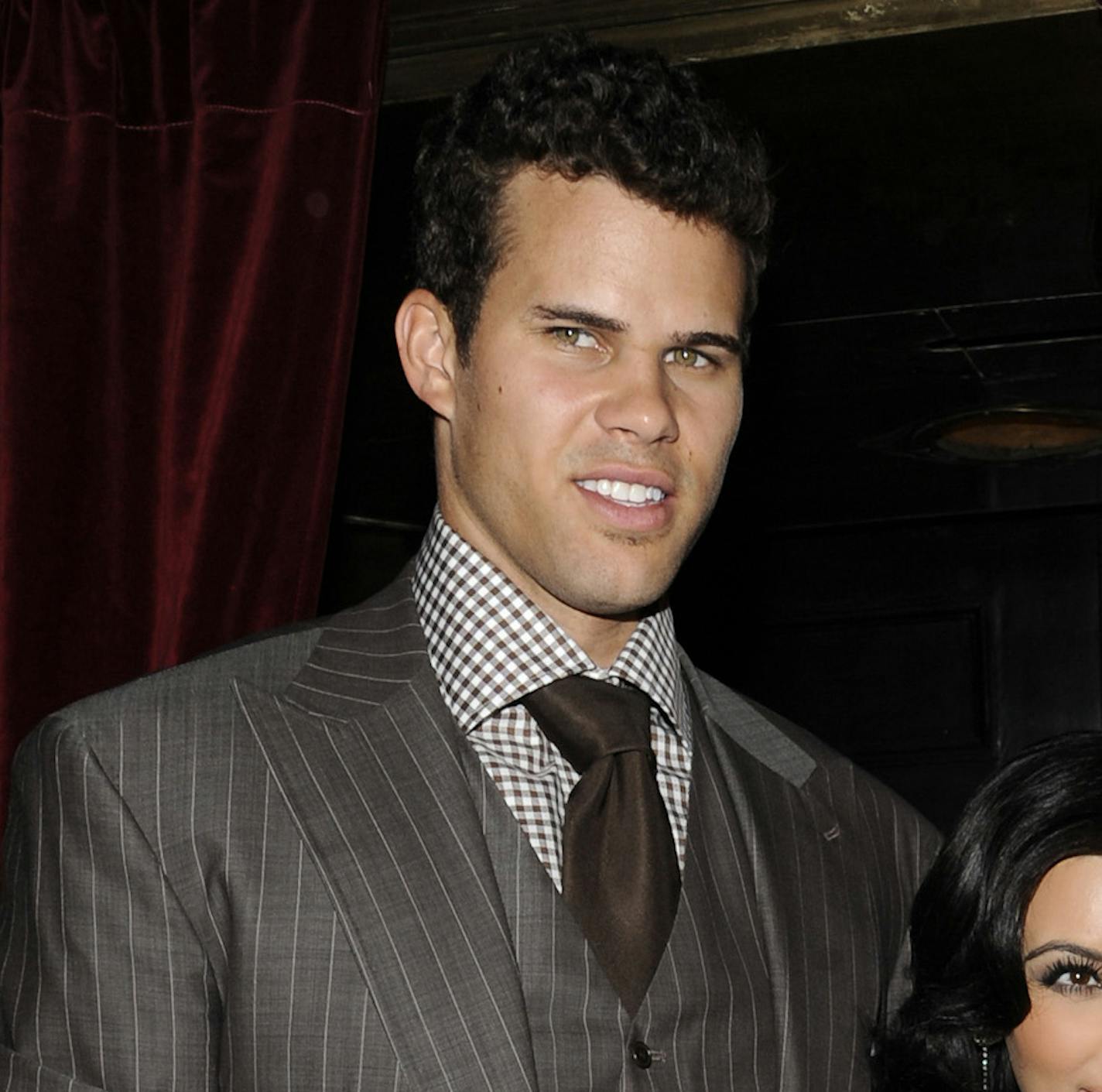 FILE - This Aug. 31, 2011 file photo shows newlyweds Kim Kardashian and Kris Humphries attending a party thrown in their honor at Capitale in New York. (AP Photo/Evan Agostini, file)