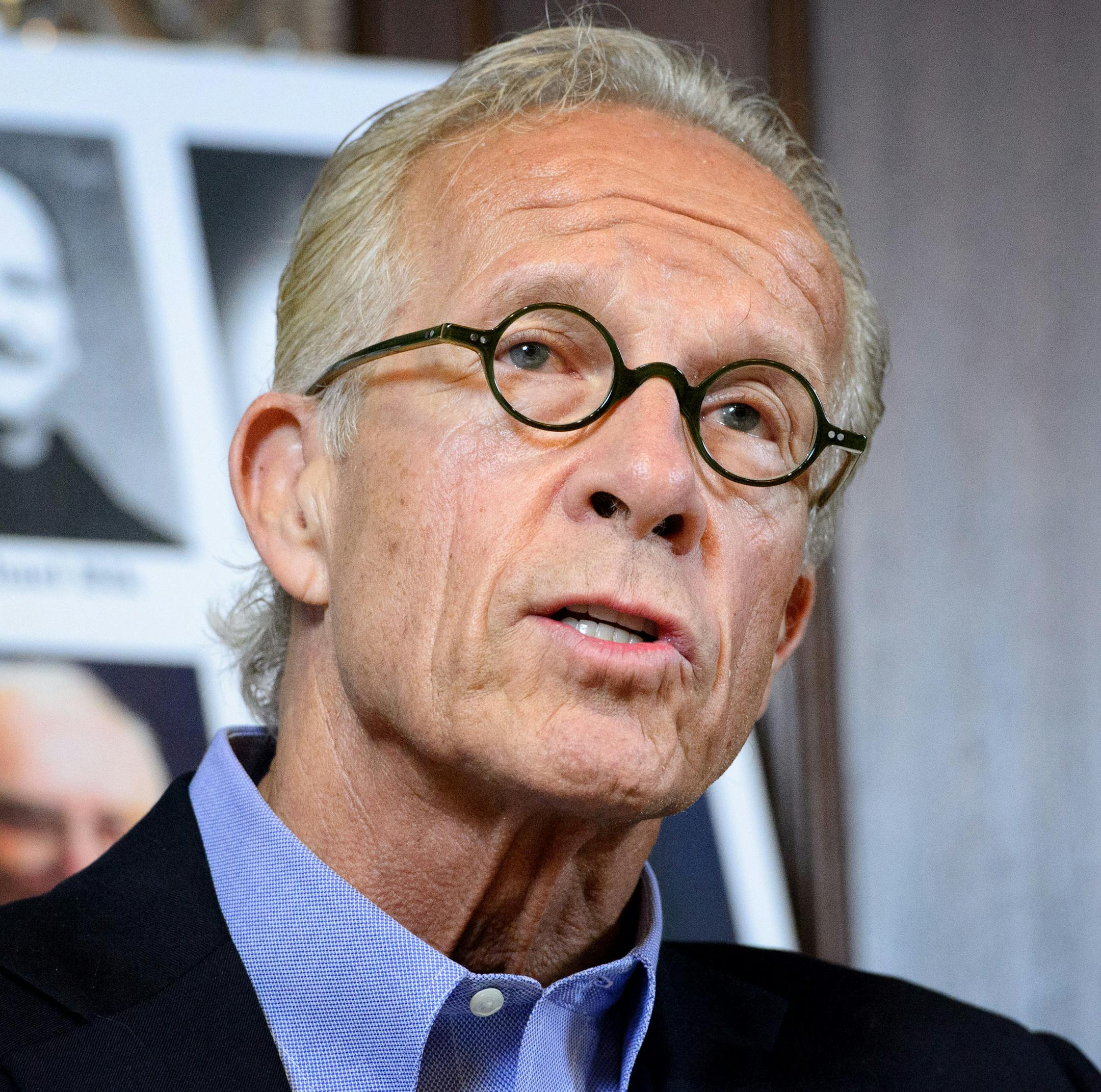 Attorney Jeff Anderson ] GLEN STUBBE * gstubbe@startribune.com Tuesday, April 28, 2015 Attorney Jeff Anderson and his client Troy Bramlage announced a settlement of a civil lawsuit against St. John's Abbey and Fr. Allen Tarlton. ORG XMIT: MIN1504281536251455