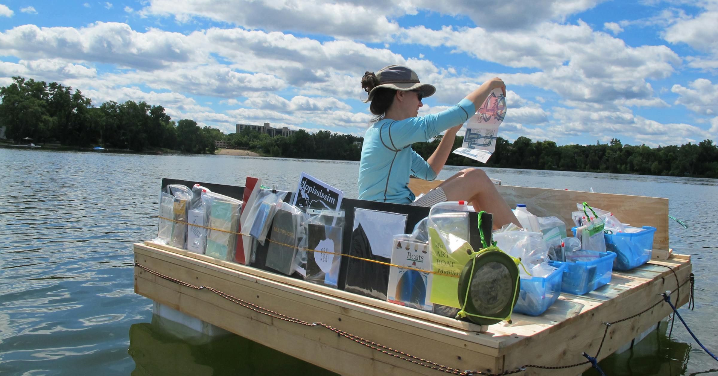 The land of 10,000 lakes now has a floating library