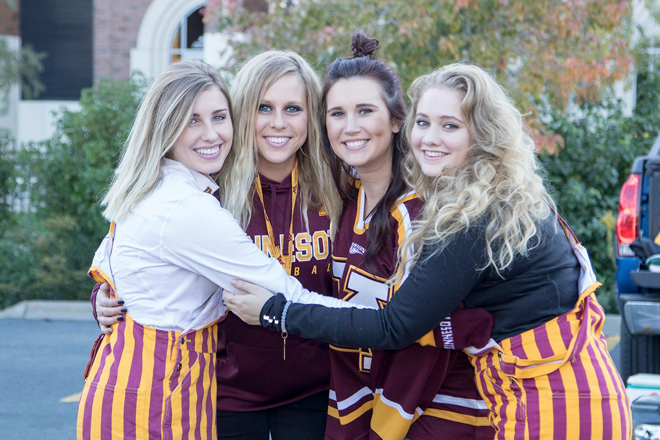 Brenna Schmid, Whitney Pirsig, Jessica Driessen, Mackinzie Roy (roomates)
