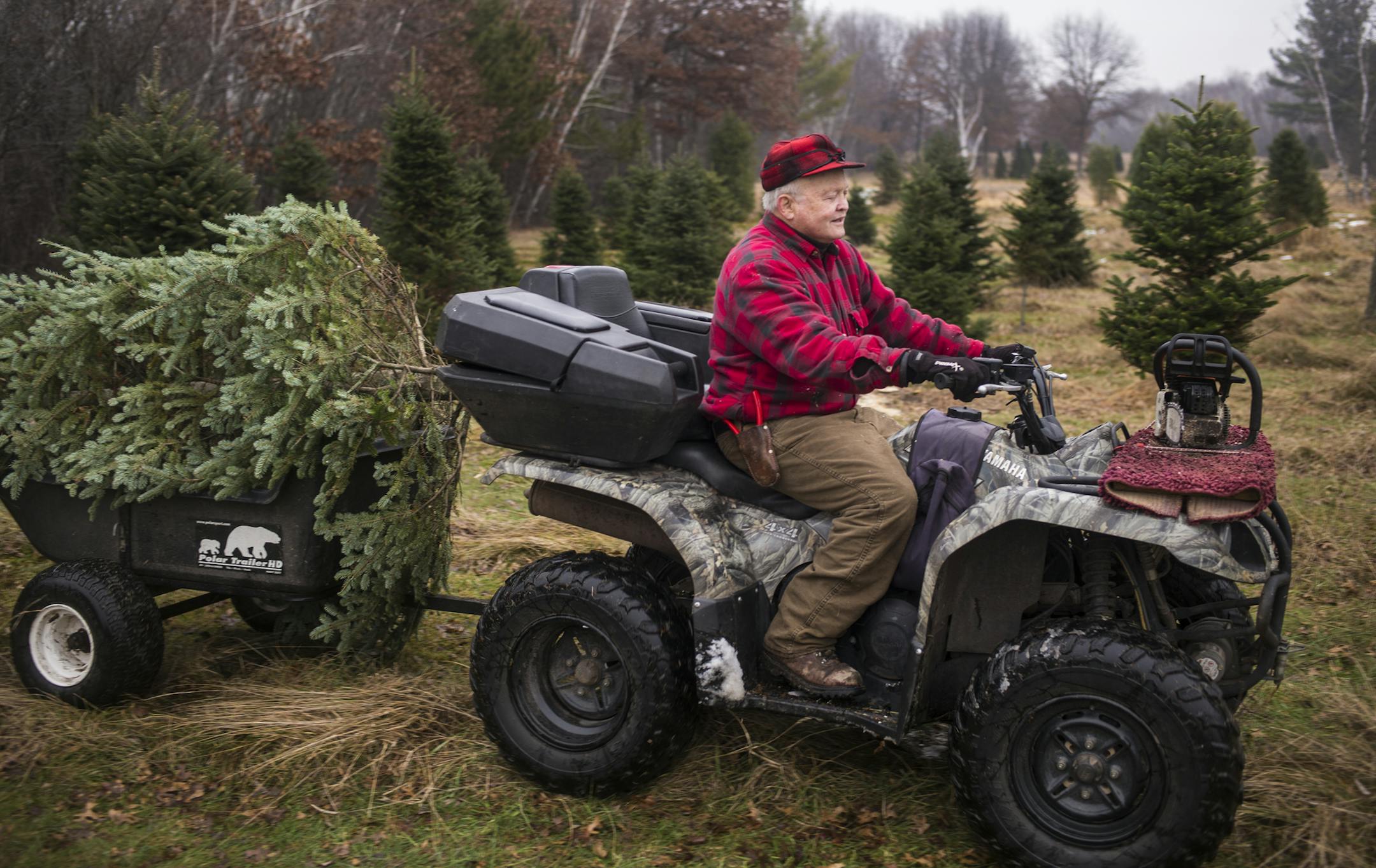 Mansmith’s Classic Christmas Trees is a family operation. Russ’ wife, son-in-law and granddaughter all lend a hand.