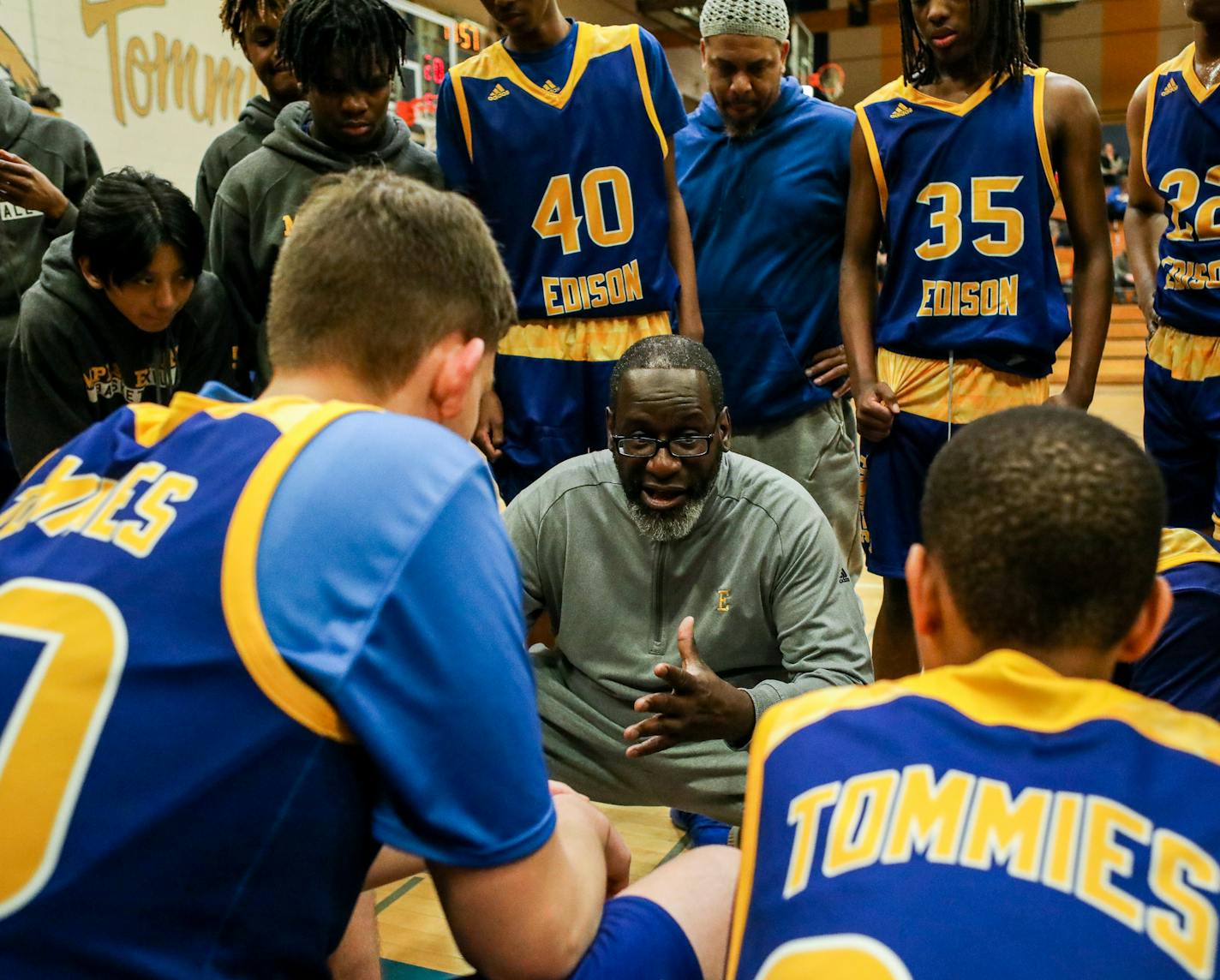 Minneapolis Edison basketball coach Ahmil Jihad led his team to a 15-10 season — its first winning record in decades.