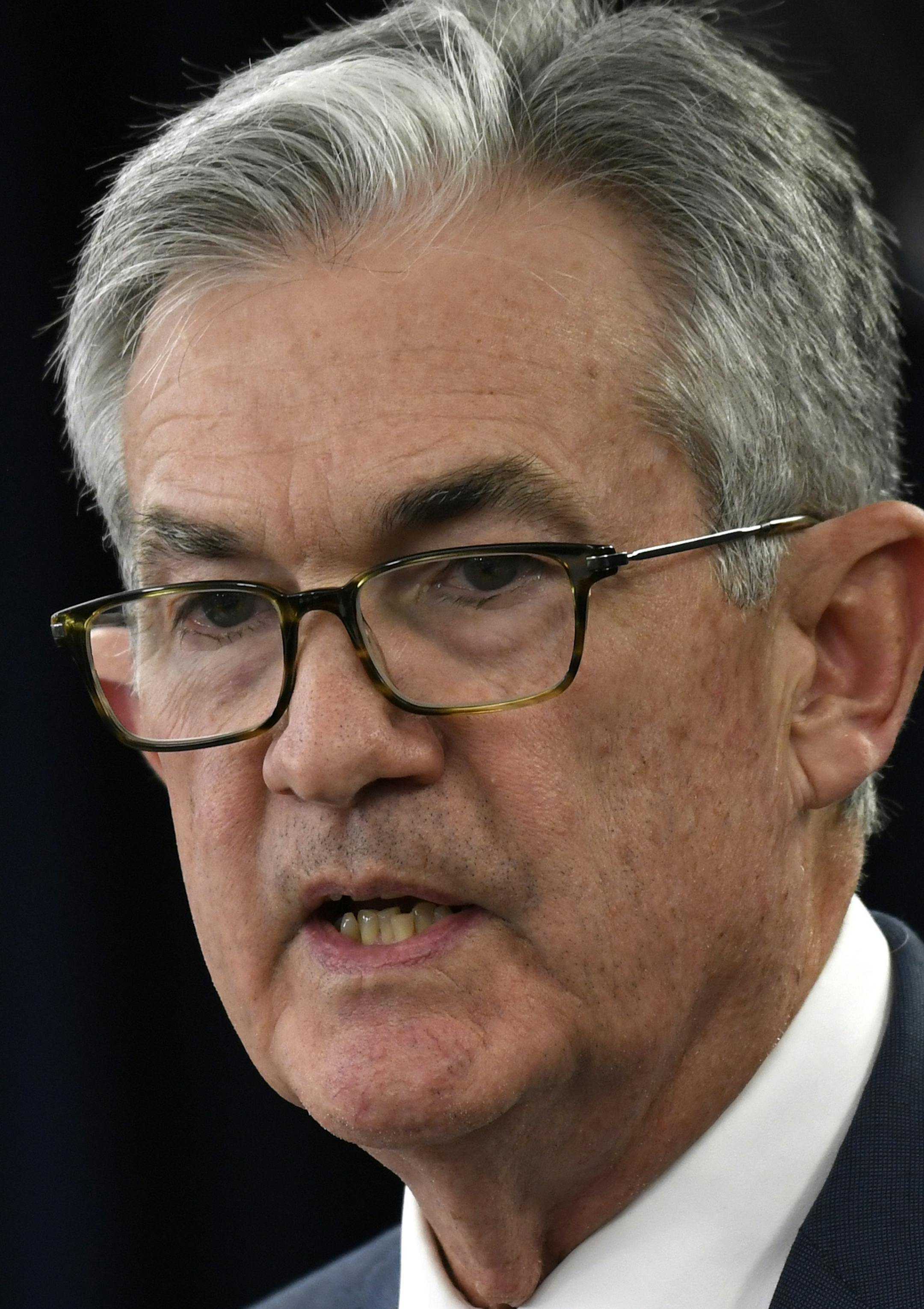 Federal Reserve Chairman Jerome Powell speaks during a news conference in Washington, Wednesday, Oct. 30, 2019. The Federal Reserve cut rates for the third time this year. (AP Photo/Susan Walsh) ORG XMIT: DCSW131