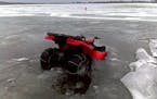 An ATV went through the ice on Medicine Lake.