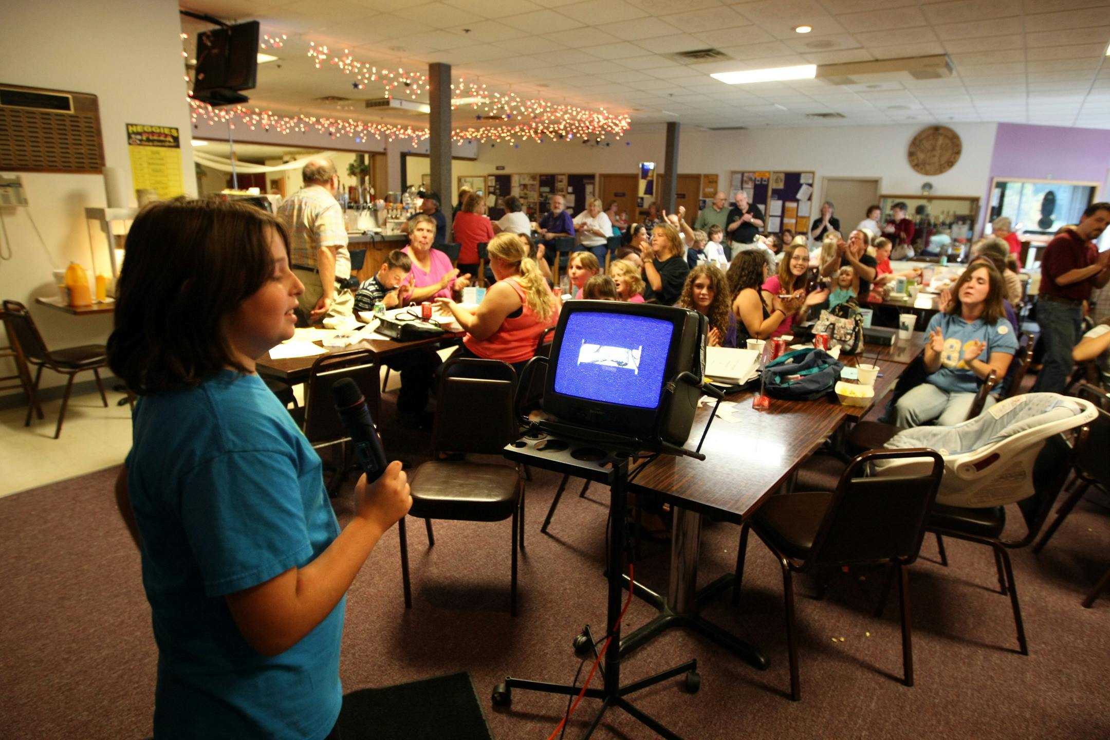 Rose Rubenstein was among the performers at a recent Kids Karaoke event in Brooklyn Park.
