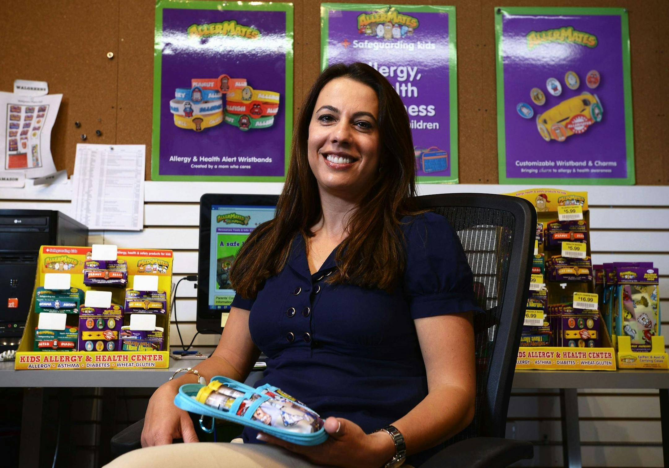 Iris Shamus, of Upper Saddle River, poses for portrait September 3, 2013, in her Nanuet, New York office, founded AllerMates, now a multimillion-dollar business. (Michael Karas/The Record/MCT) ORG XMIT: 1142912