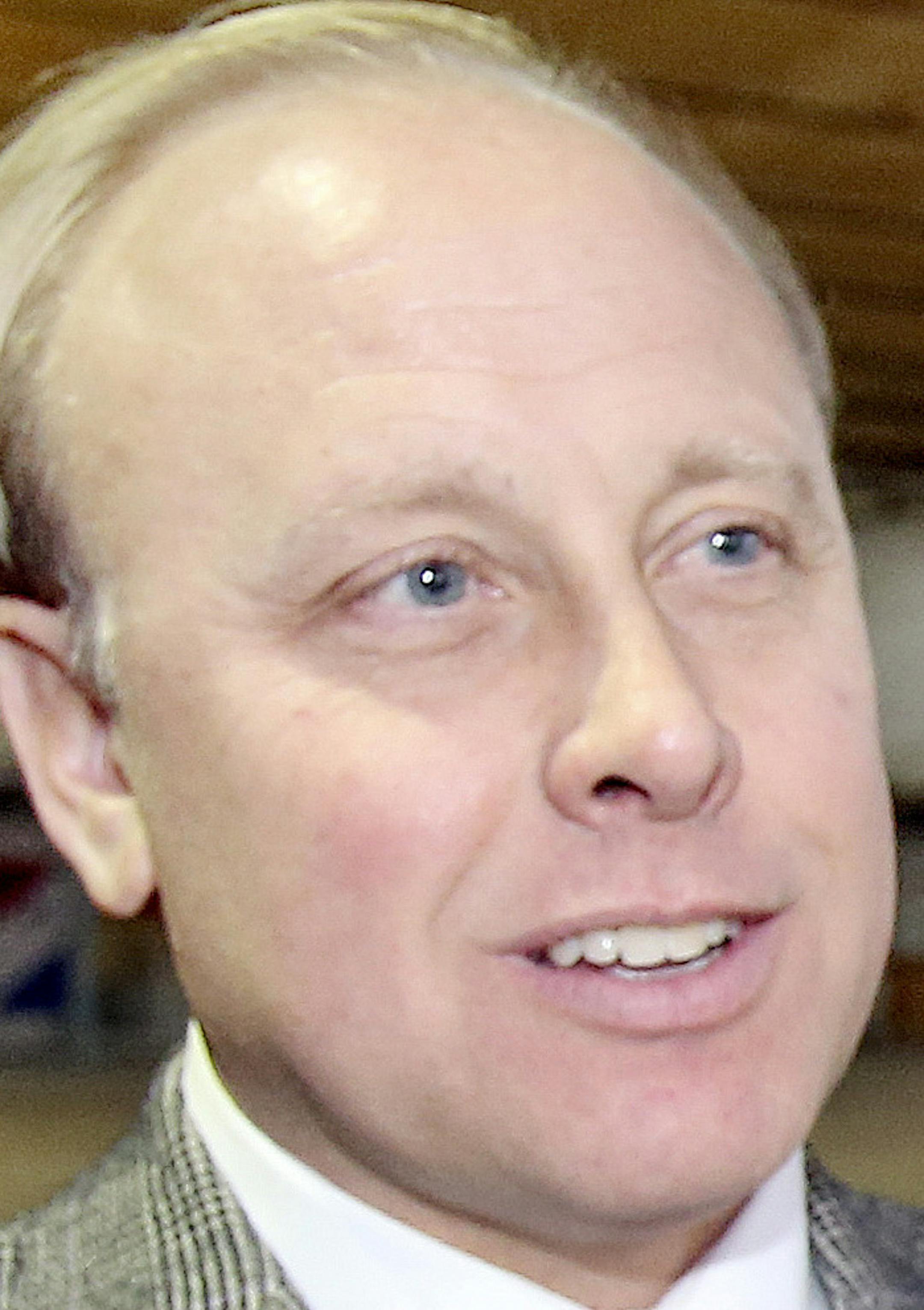 t01.13.2016 -- Steve Kuchera -- kucheraIRON0118c1 -- Jerry R. Seppala, CEO of Ironbound Studios Minnesota, talks about his plans to convert the Chisholm City Hall into a movie studio. The plan includes making soundstages out of this basement space that was originally a hockey rink. MANDATORY CREDIT: Steve Kuchera / skuchera@duluthnews.com