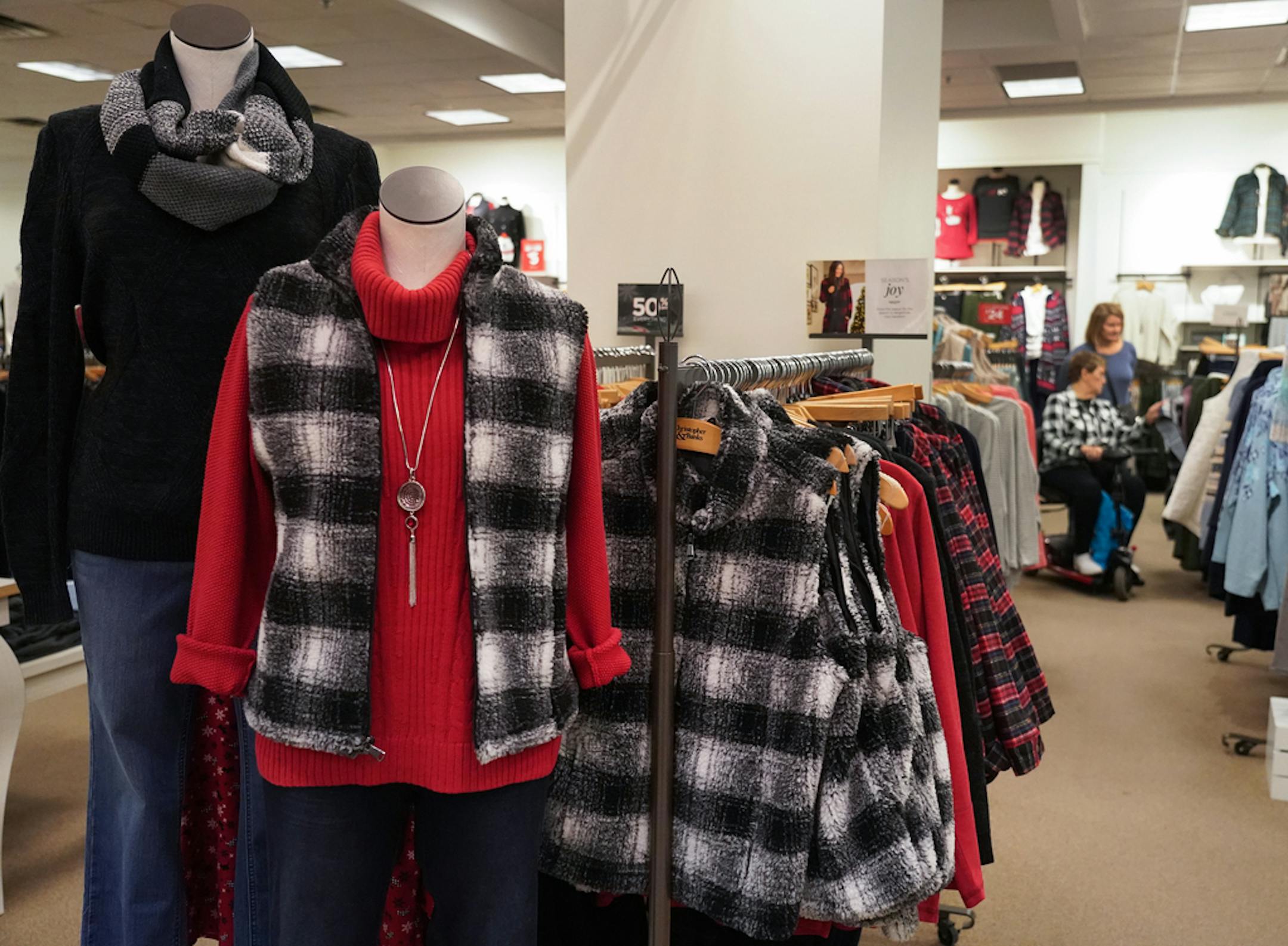 Shoppers in the Christopher & Banks store on Black Friday 2019 at the Mall of America in Bloomington.