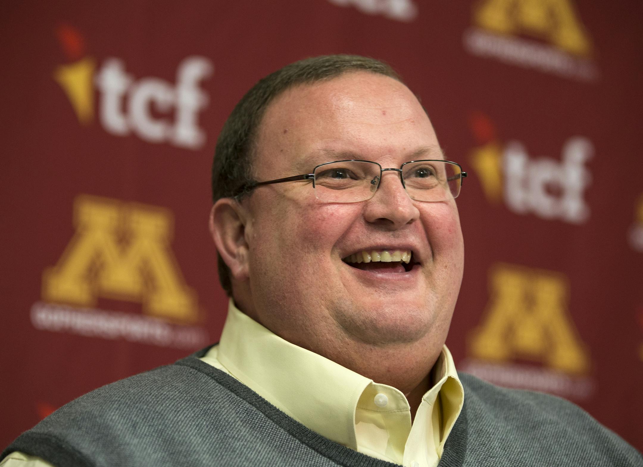 Minnesota football head coach Tracy Claeys