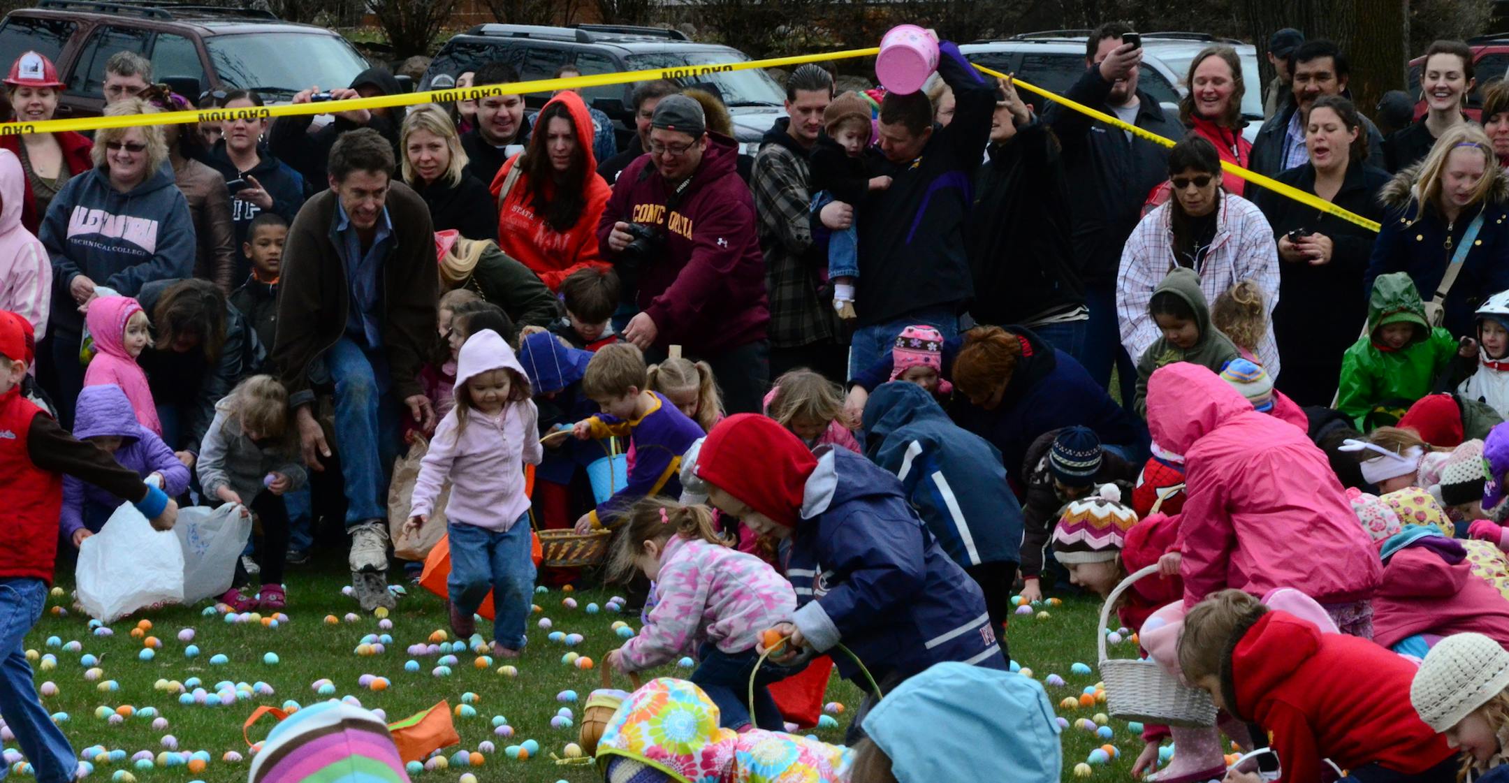 Submitted photo of the annual community Easter egg hunt put on in Excelsior by Our Savior Lutheran Church & School.