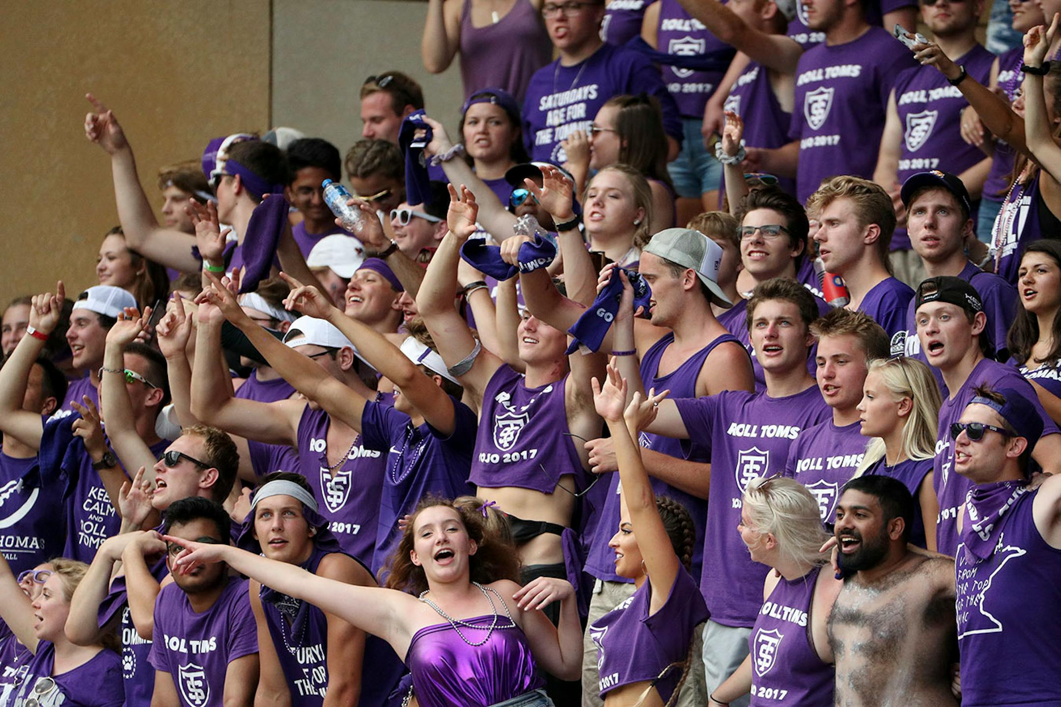 University of St. Thomas fans cheered from the stands late in the second half.