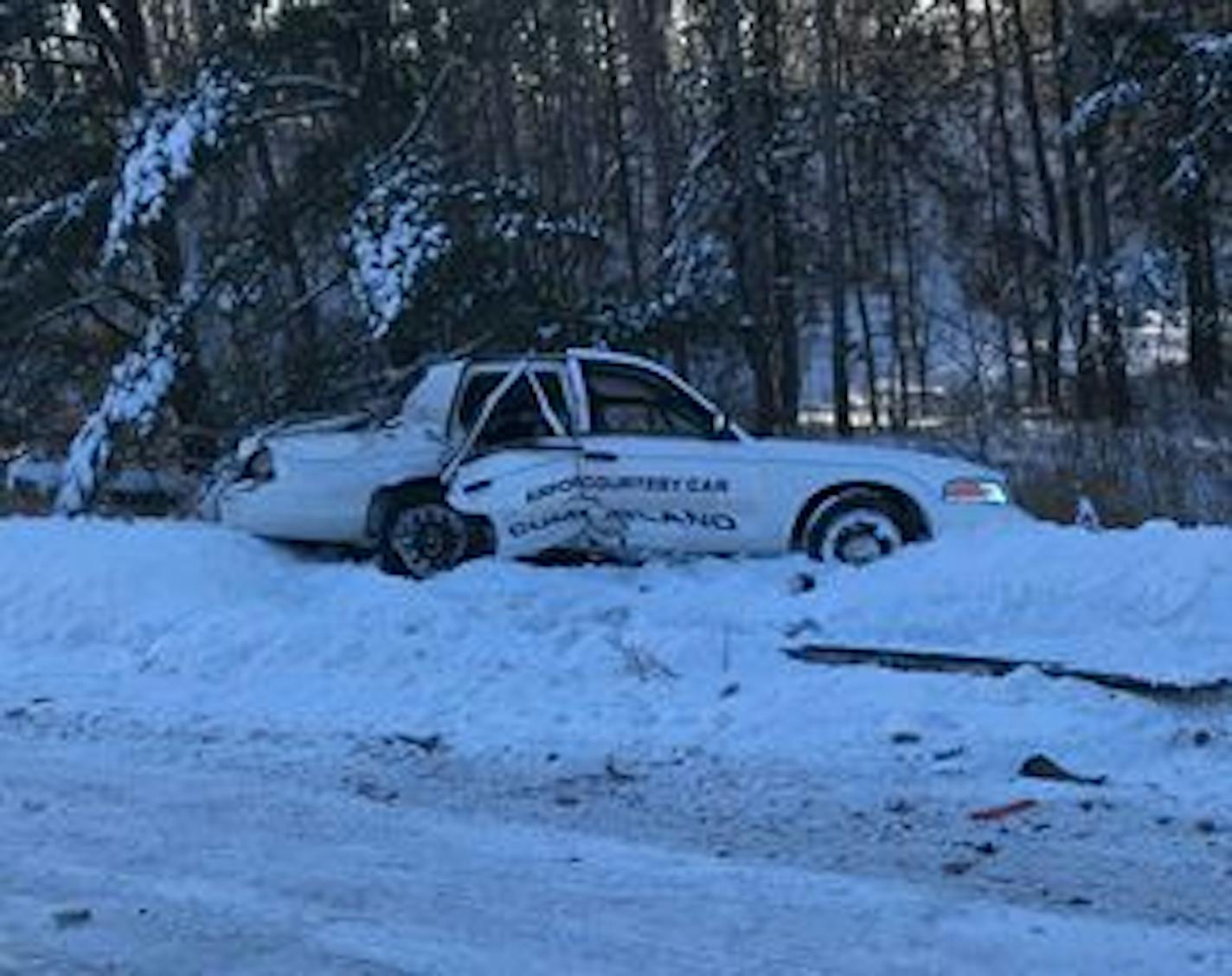 The man driving this vehicle died in a crash in Barron County, Wis.