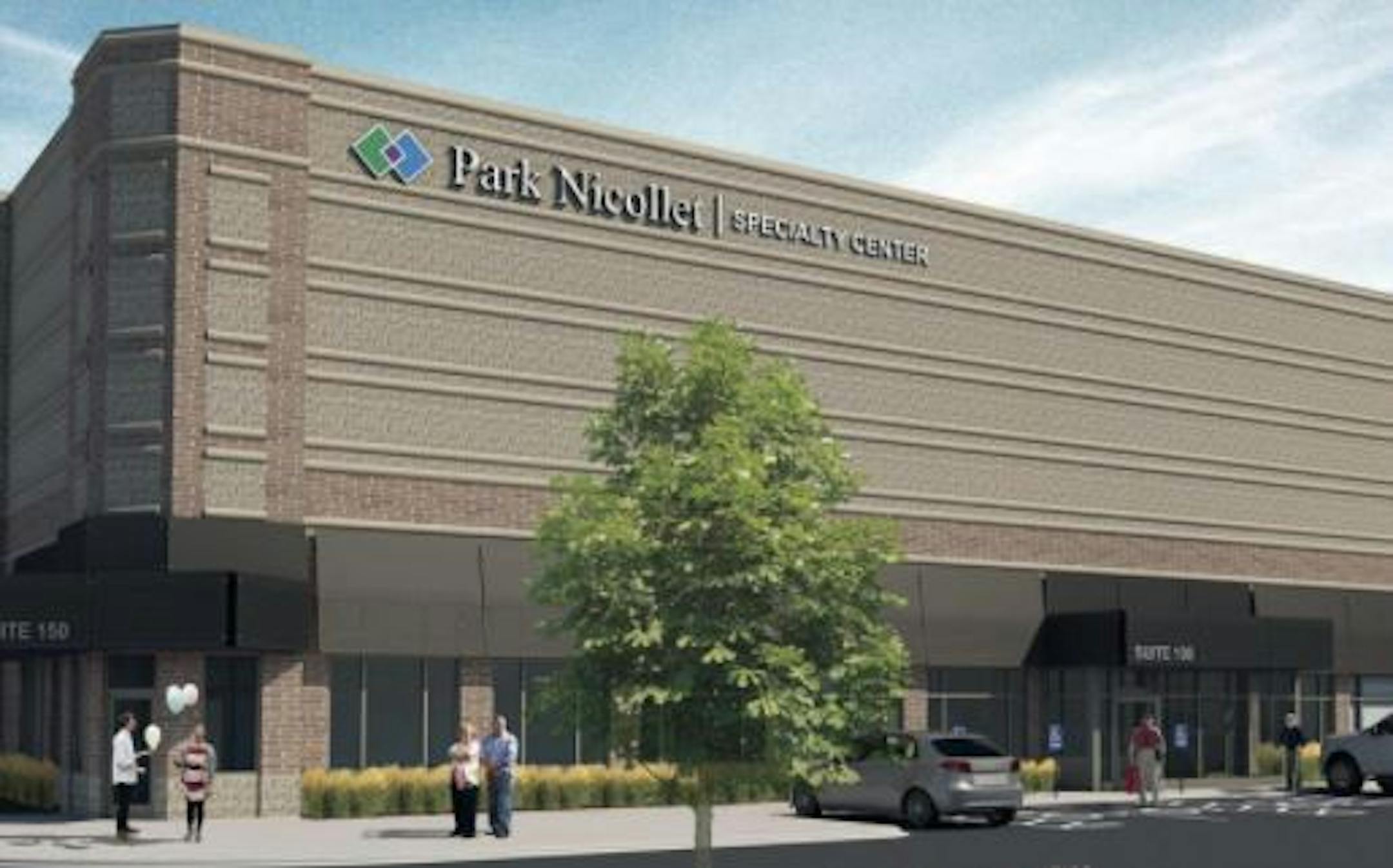 This artist rendering shows what Park Nicollet intends for the Mann Theaters building to look like upon taking over the structure.