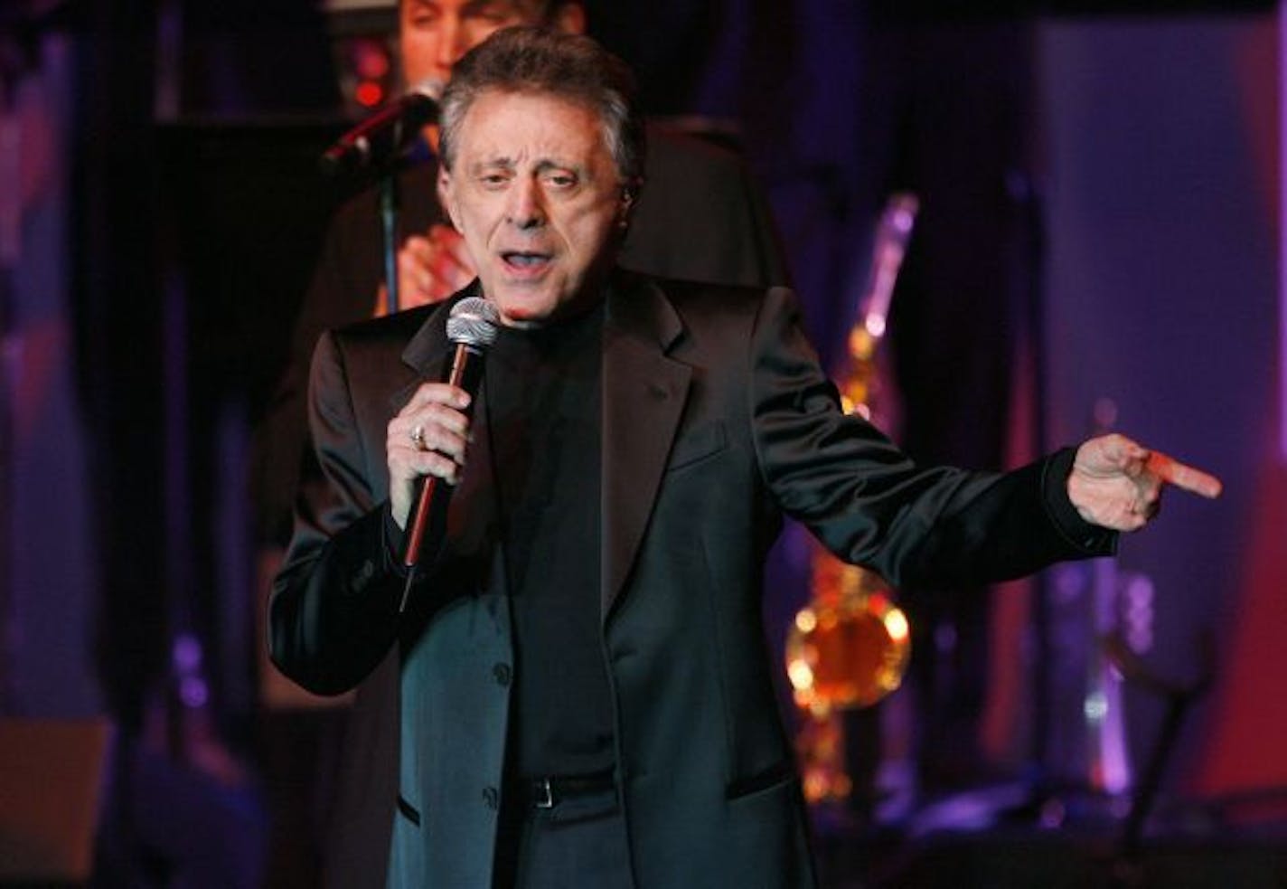 Singer Frankie Valli performs at the 15th annual Race to Erase event in Los Angeles on Friday, May 2, 2008.