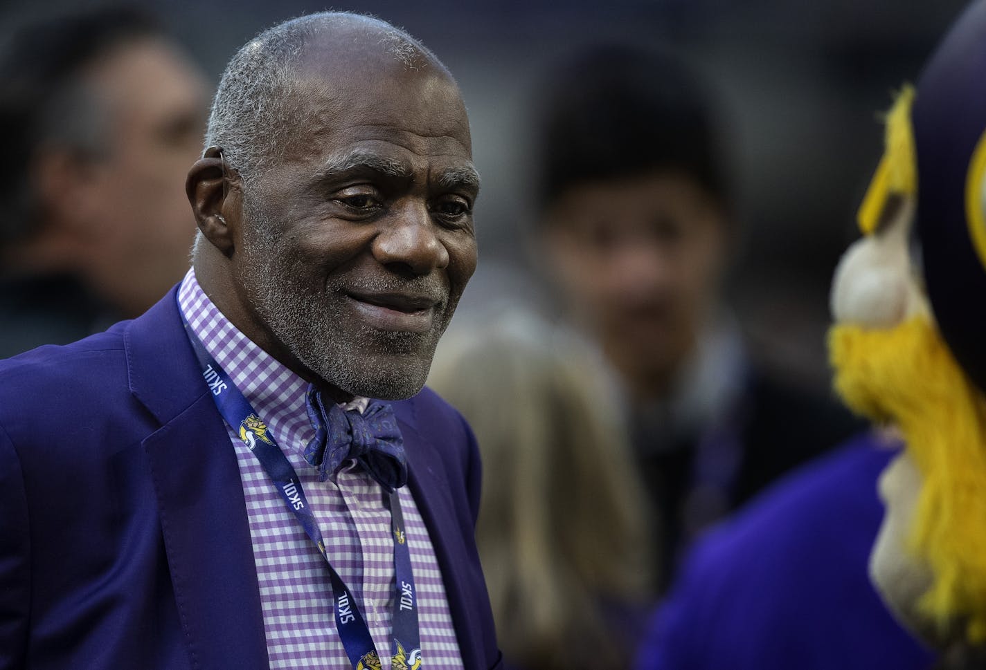 Former Minnesota Vikings Alan Page.