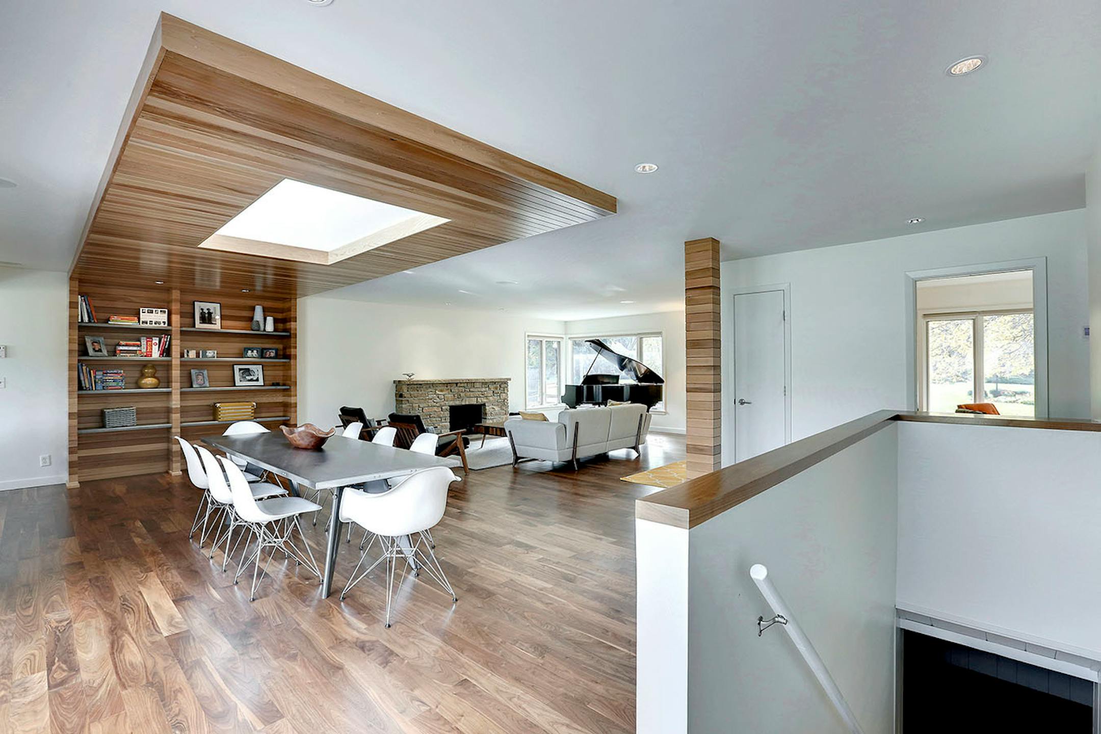 The new floor plan included removing a closet to open up the sightlines and living areas.