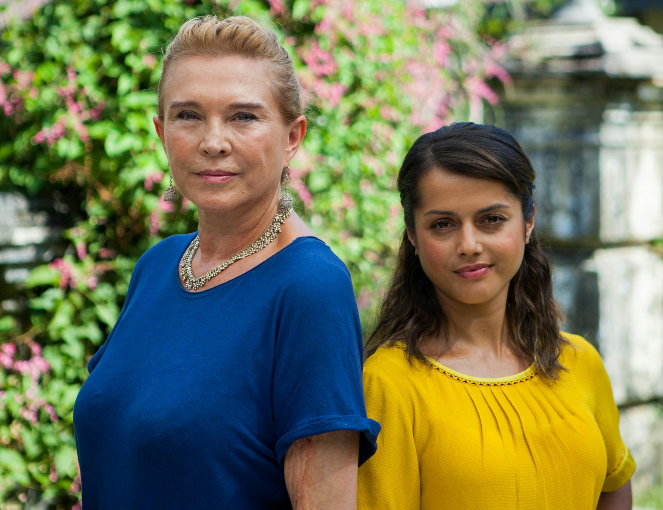 AMANDA REDMAN as Dr Lydia Fonseca and AMRITA ACHARIA as Dr Ruby Walker in "The Good Karma Hospital."
Credit: Chris Burgess, Tiger Aspect