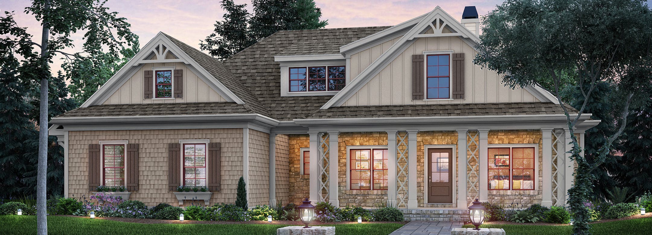 Home plan: Contemporary cottage charm