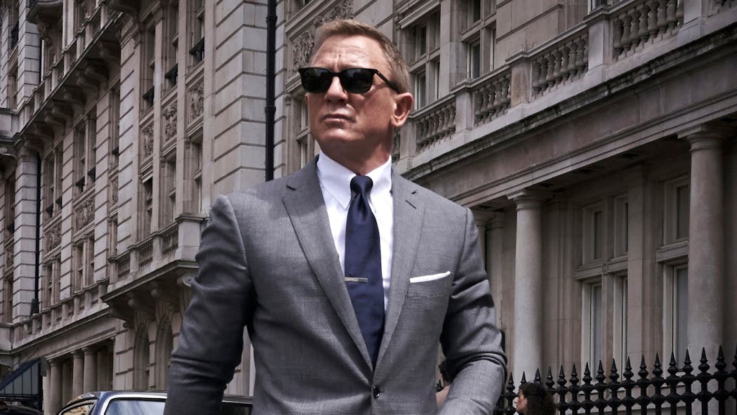 Daniel Craig in the upcoming Bond movie.
