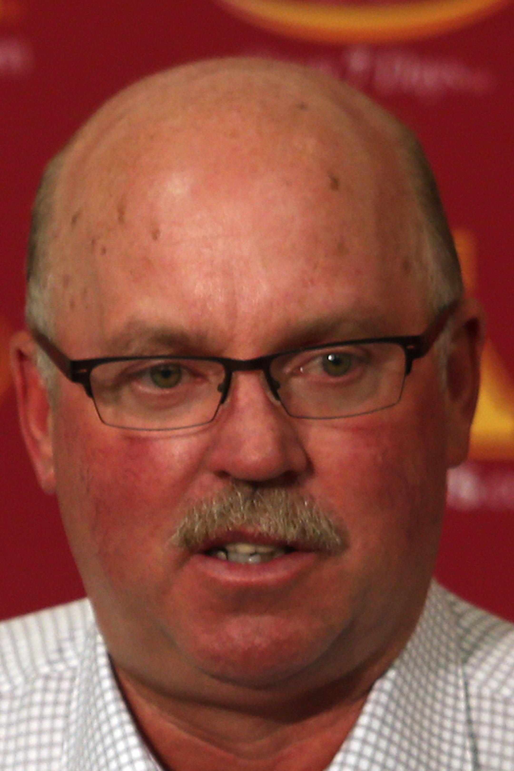 Gopher football coach Jerry Kill at his weekly lunch presser. Minneapolis MN. September 24, 2013. ] JOELKOYAMA‚Ä¢joel koyama@startribune ORG XMIT: MIN1309241337432910