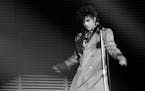 Prince negatives found in 2018 shows out takes of the Prince shows photographed by the Star Tribune photos 1982 at Met Center. [ Star Tribune photo by
